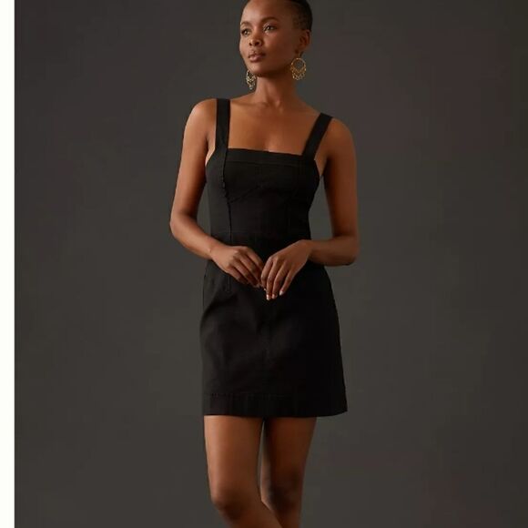 Anthropologie Squareneck Slim Mini Dress - Picture 12 of 12